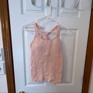 Pink lululemon racerback tank